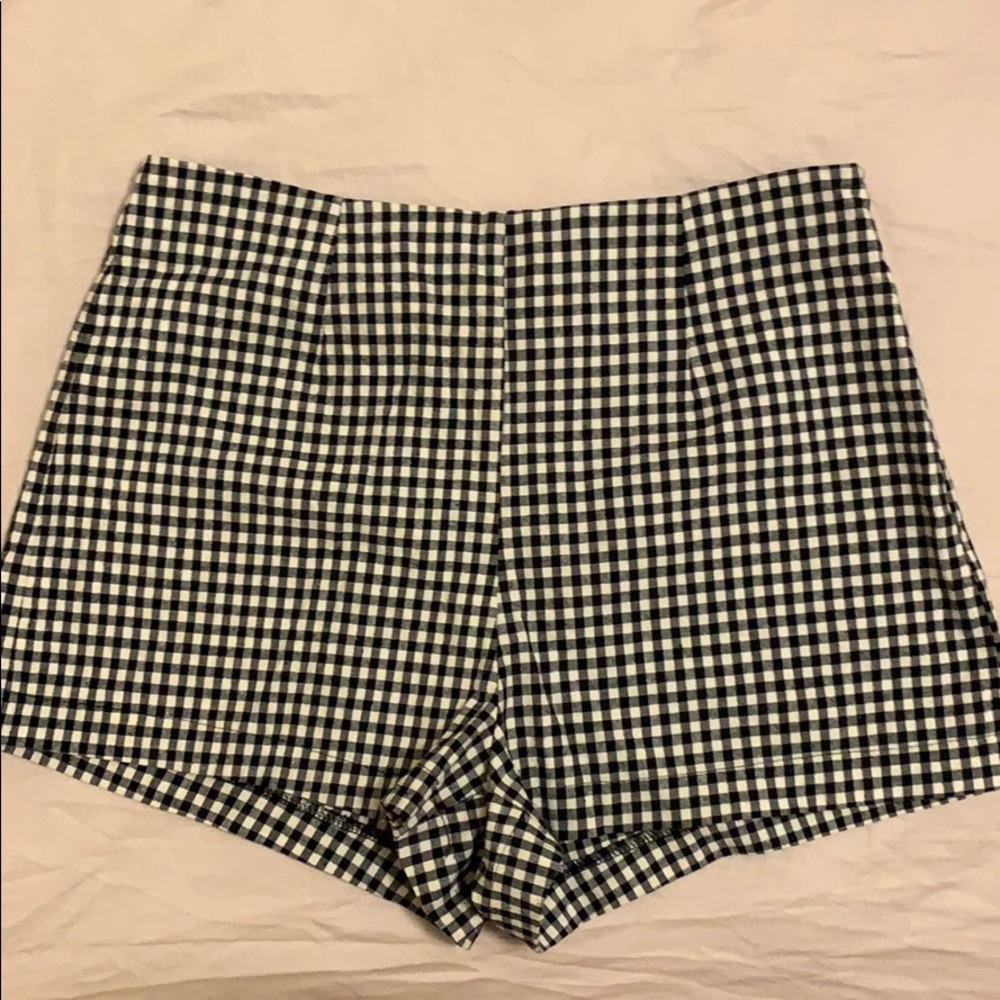 Black & White Gingham Shorts